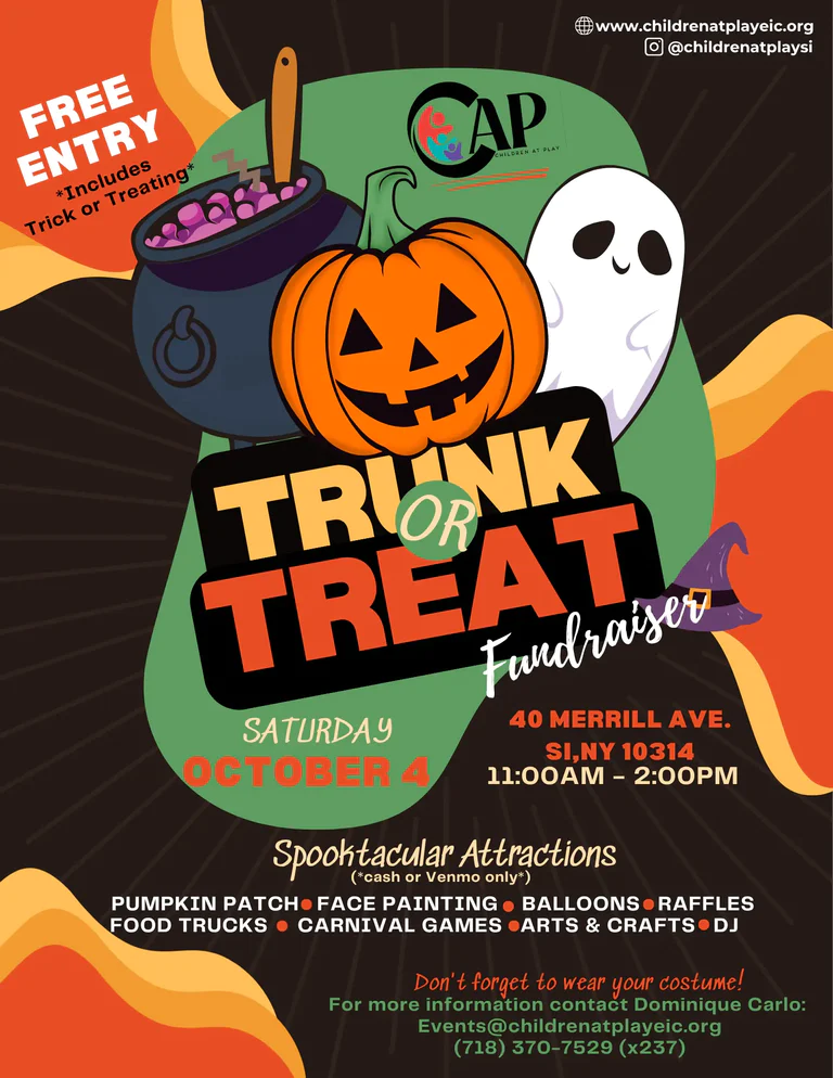 Trunk Or Treat 2025 (donation Sponsor Flyer)